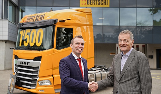 
	BERTSCHI GROUP CELEBRATES ARRIVAL OF ITS 1,500TH DAF TRUCK														