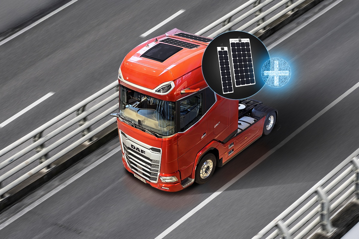 PACCAR PARTS ПРЕДЛАГАЕТ ЛЕГКИЕ СОЛНЕЧНЫЕ ПАНЕЛИ ДЛЯ КРЫШ КАБИН И ПРИЦЕПОВ